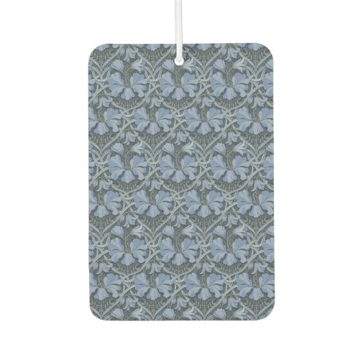 Elegant Blue Watercolor Floral Pattern Invitation Luchtverfrisser (Voorkant)