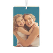 Elegant Blue Watercolor Floral Pattern Invitation Luchtverfrisser (Achterkant)