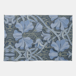 Elegant Blue Watercolor Floral Pattern Invitation Theedoek