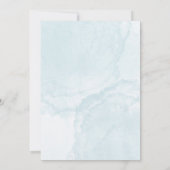 Elegant Blue Watercolor Kaart (Achterkant)