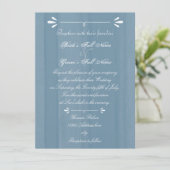 Elegant Blue Waterverf Kaart (Staand voorkant)