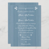 Elegant Blue Waterverf Kaart (Voorkant / Achterkant)