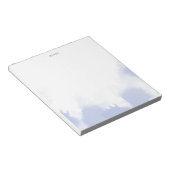 Elegant Blue Waterverf Personalized Notitieblok (Schuin)