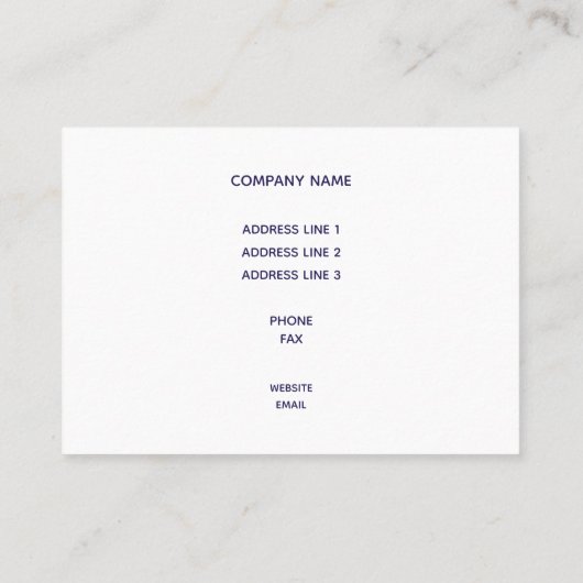 Elegant Blue Waves Bilingual Chinees Engels Visitekaartje (Achterkant)