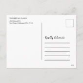 Elegant Blue White Chinese Year of Rabbit 2023 Feestdagenkaart (Achterkant)