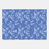 Elegant Blue White Chinoiserie Inpakpapier Vel (Voorkant 2)