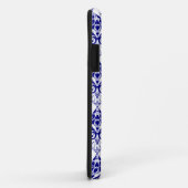 Elegant Blue White Damask Pattern iPhone 5 Hoesje (Achterkant/rechts)