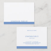Elegant Blue White, moderne professionele Sjabloon Visitekaartje (Voorkant / Achterkant)