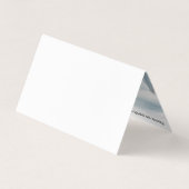 Elegant Blue & White Mountains Uitzicht Appointmen Visitekaartje (Achterkant)