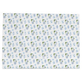 Elegant Blue & White Wedding Bridesmaids Hartelijk Groot Cadeauzakje (Achterkant)