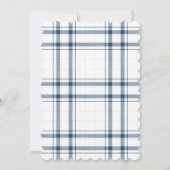 Elegant Blue Wildflower Wreated Vrijgezellenfeest Kaart (Achterkant)