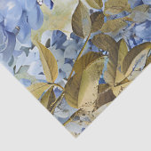 Elegant Blue Wisteria & Ravens Decoupage Paper Tissuepapier (Detail)