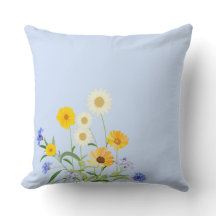 Elegant Blue Yellow Wildbloemen