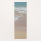 Elegant Blue Zee Water Waves Sand Sjabloon Trendy Yogamat (Voorkant)