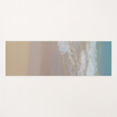 Elegant Blue Zee Water Waves Sand Sjabloon Trendy Yogamat (Voorkant (horizontaal))