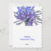 Elegant Bluebell bloemen Vergeet me niet Valentijn Feestdagenkaart (Achterkant)