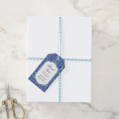Elegant Blueberry Berry Sweet Baby shower Cadeaulabel (Met Touw)