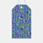 Elegant Blueberry Berry Sweet Baby shower Cadeaulabel (Achterkant)