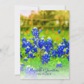 Elegant Bluebonnets Floral Photo Rehearsal Dinner Kaart (Achterkant)