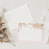 Elegant Blush Bloemen Bruids Recept Kaart