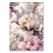 Elegant Blush Bloemen Bruiloft Tafel Nummer Teken Kaart (Achterkant)