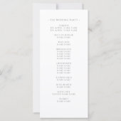 Elegant Blush Bloemen Waterverf Modern Bruiloft (Achterkant)