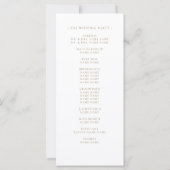 Elegant Blush Bloemen Waterverf Wit Bruiloft (Achterkant)