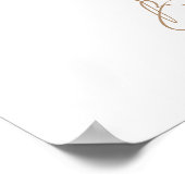 Elegant Blush Boho Pampas Vrijgezellenfeest Welkom Poster (Hoek)