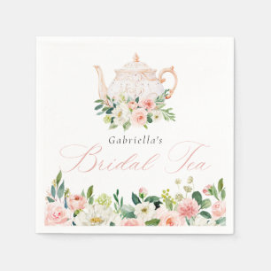 Elegant Blush Bridal Tea Vrijgezellenfeest Servet