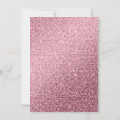 Elegant Blush & Burgundy Marble & Glitter Wedding Kaart (Achterkant)