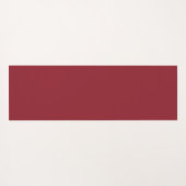 Elegant Blush Burgundy Waterverf Floral Monogram Yogamat (Achterkant (horizontaal))