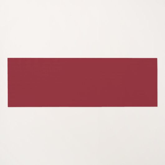 Elegant Blush Burgundy Waterverf Floral Monogram Yogamat (Achterkant (horizontaal))