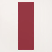 Elegant Blush Burgundy Waterverf Floral Monogram Yogamat (Achterkant)