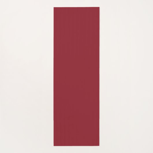 Elegant Blush Burgundy Waterverf Floral Monogram Yogamat (Achterkant)