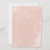 Elegant Blush & Burgundy Waterverf Floral Wedding Kaart (Achterkant)