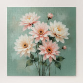Elegant Blush Chrysanthemum Art Legpuzzel (Verticaal)
