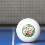 Elegant Blush Chrysanthemum Art Pingpongbal (Net)