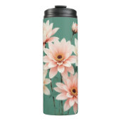 Elegant Blush Chrysanthemum Art Thermosbeker (Voorkant)