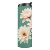 Elegant Blush Chrysanthemum Art Thermosbeker (Gedraaid links)