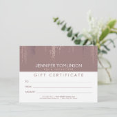 Elegant Blush Confetti Rain Pattern Gift Kaart (Staand voorkant)