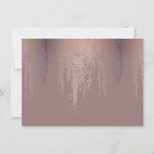 Elegant Blush Confetti Rain Pattern Gift Kaart (Achterkant)