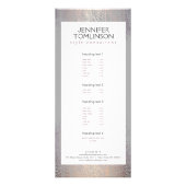 Elegant Blush Confetti Rain Pattern Grey Reclamekaart (Voorkant)