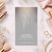 Elegant Blush Confetti Rain Pattern Grey