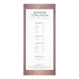 Elegant Blush Confetti regenpatroon Reclamekaart