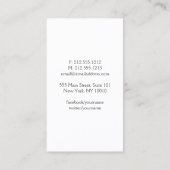 Elegant Blush Confetti regenpatroon roze Visitekaartje (Achterkant)