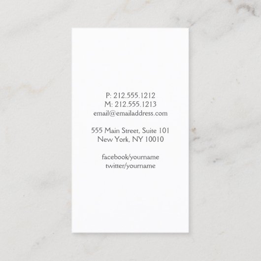 Elegant Blush Confetti regenpatroon roze Visitekaartje (Achterkant)