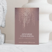 Elegant Blush Confetti regenpatroon Visitekaartje