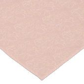 Elegant Blush Cream Gold Floral Patroon Korte Tafelloper (Hoek)