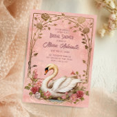 Elegant Blush Damask Rococo Vrijgezellenfeest Kaart