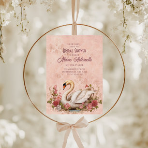 Elegant Blush Damask Rococo Vrijgezellenfeest Kaart